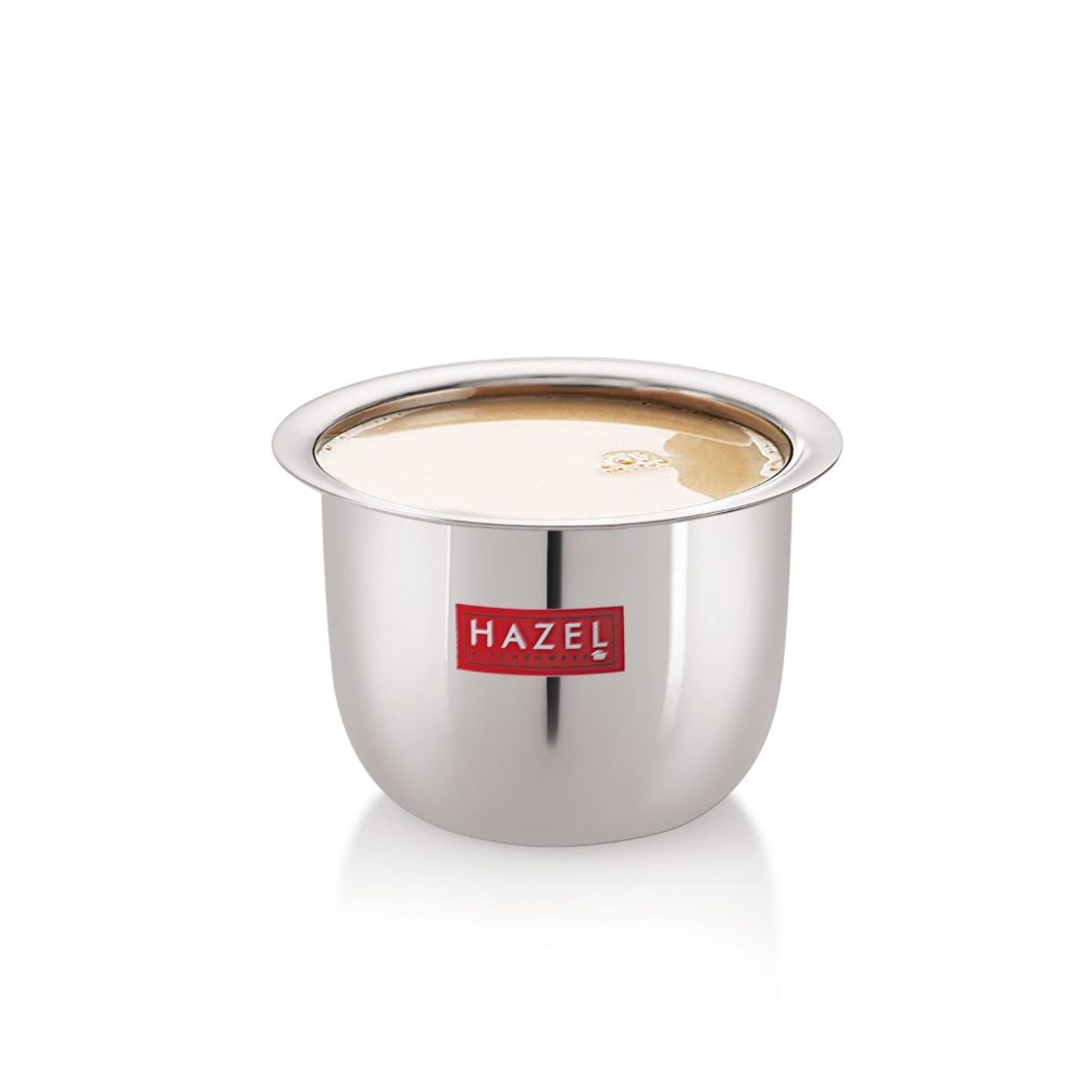 HAZEL Stainless Steel Tea Glasses Mini Traditional Design Coffee Milk Serving Glass Patra Pela Set of 12, 9 cm, 100 ML, Silver