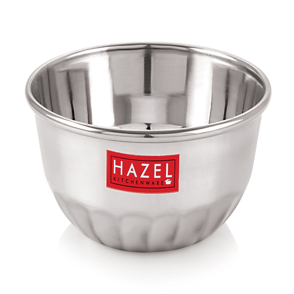HAZEL Stainless Steel Serving Bowl Wati Dessert Vati Katori, Set of 12, 220 ML Each, Silver