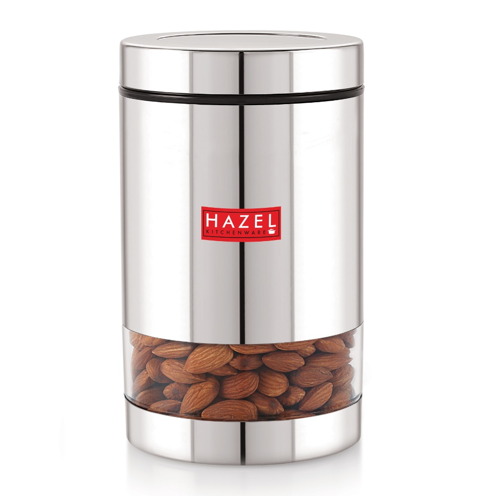 HAZEL Stainless Steel Container Set | Steel Container For Kitchen Storage Set | Multipurpose Storage Box for Kitchen I, 700 ML, Set of 3