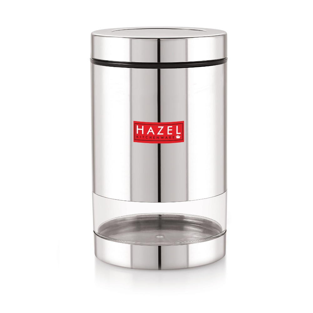 HAZEL Stainless Steel Container Set | Steel Container For Kitchen Storage Set | Multipurpose Storage Box for Kitchen I, 700 ML, Set of 3