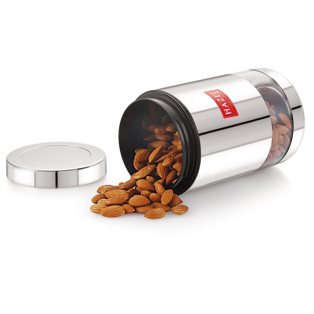 HAZEL Stainless Steel Container Set | Steel Container For Kitchen Storage Set | Multipurpose Storage Box for Kitchen I, 700 ML, Set of 2