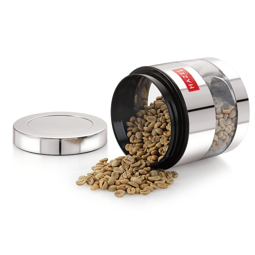 HAZEL Stainless Steel Container Set | Steel Container For Kitchen Storage Set | Multipurpose Storage Box for Kitchen I, 400 ML, Set of 6