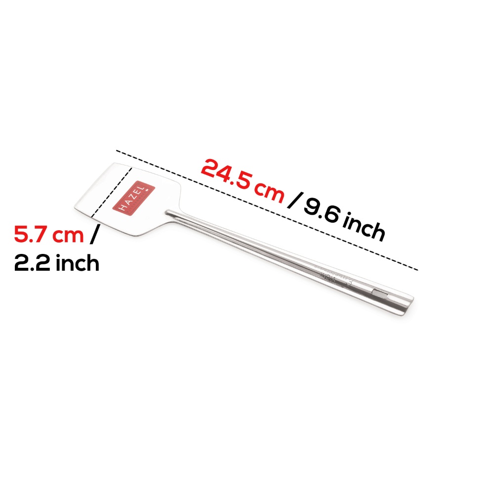 HAZEL Stainless Steel Dosa Flat Base Taveta Tavethi Palta Turner Spoon