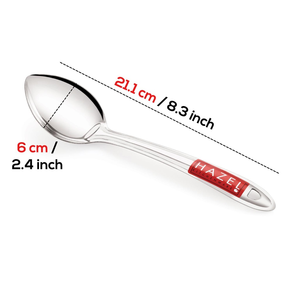 HAZEL Stainless Steel Pan Shape Serving Spoon Scooper Spatula Server Kitchen Utensils