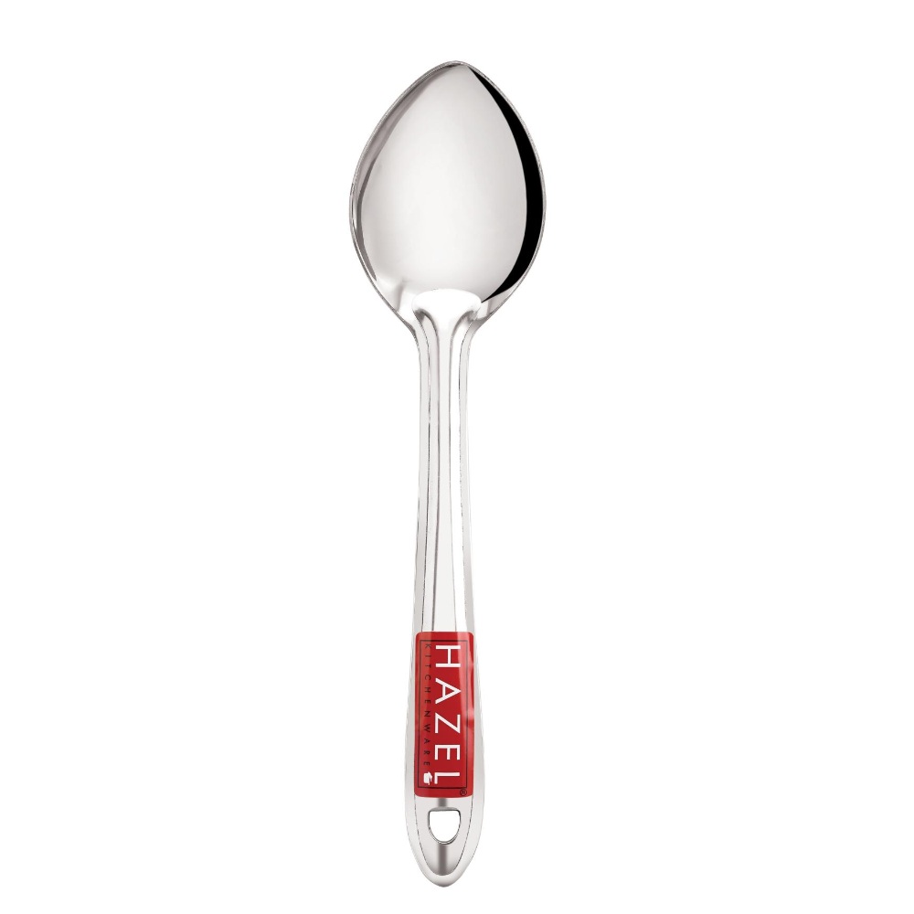 HAZEL Stainless Steel Kitchen Tools Spoon Set of 3 (Ladle, Oval Shape Spoon, Pan Shape Spoon)