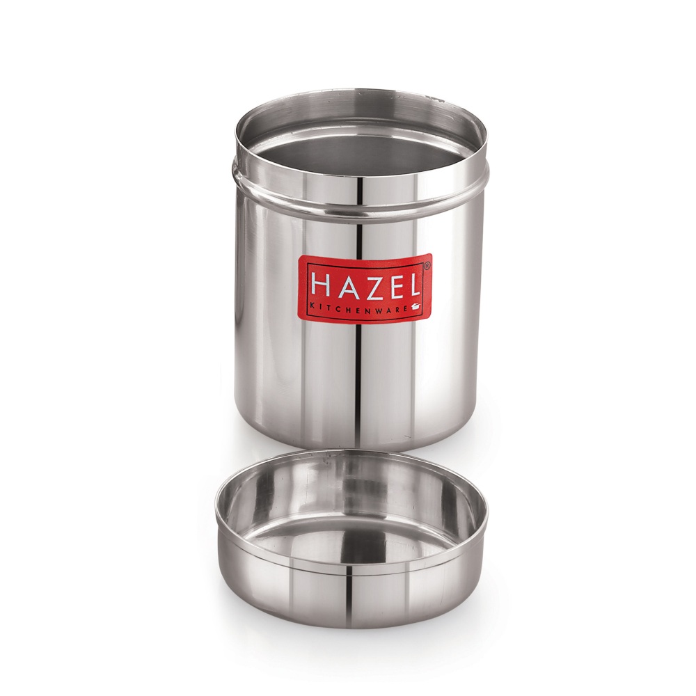 HAZEL Stainless Steel Container | Kitchen Air Tight Storage Dabba Container, 150 ML