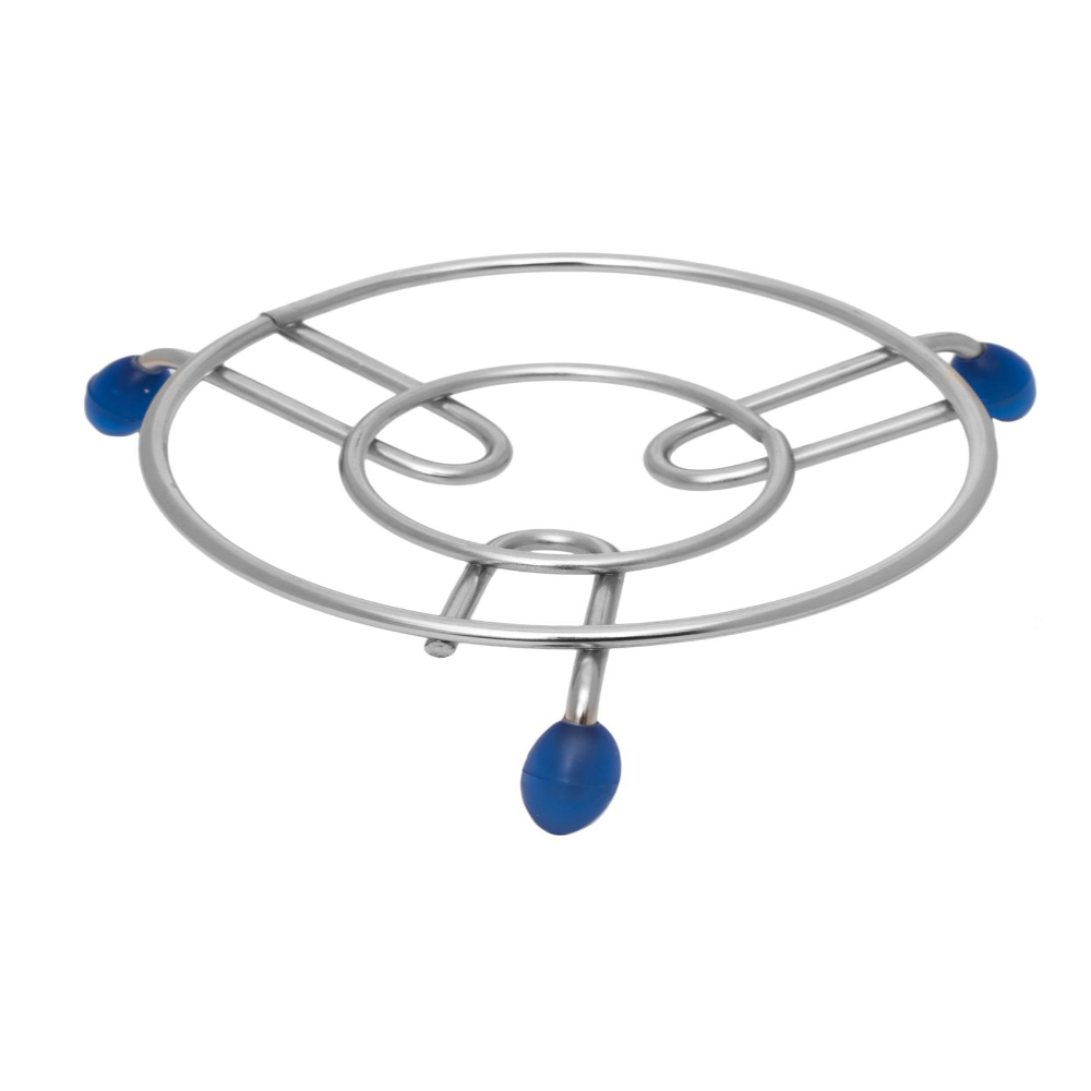 HAZEL Heat-Resistant Hot Pot Stand with Silicone Grip | Non-Slip Trivet for Kitchen & Dining Table | Diameter 17.5 cm
