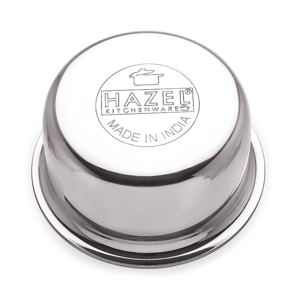 HAZEL Aluminium Tope Patila Flat Bottom Boiling Vessels Bhagona Dekchi, 27.8 cm, 6000 ML, Silver