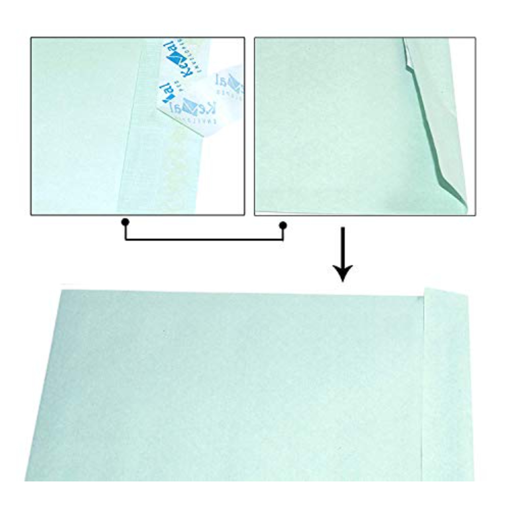 HAZEL Self-Seal Business Document Pouch Cloth Lined Invitation Post Courier Cover Secure Mailing Envelope for Home, Office, Legal, Business, 30x23 Inches, Pack of 20