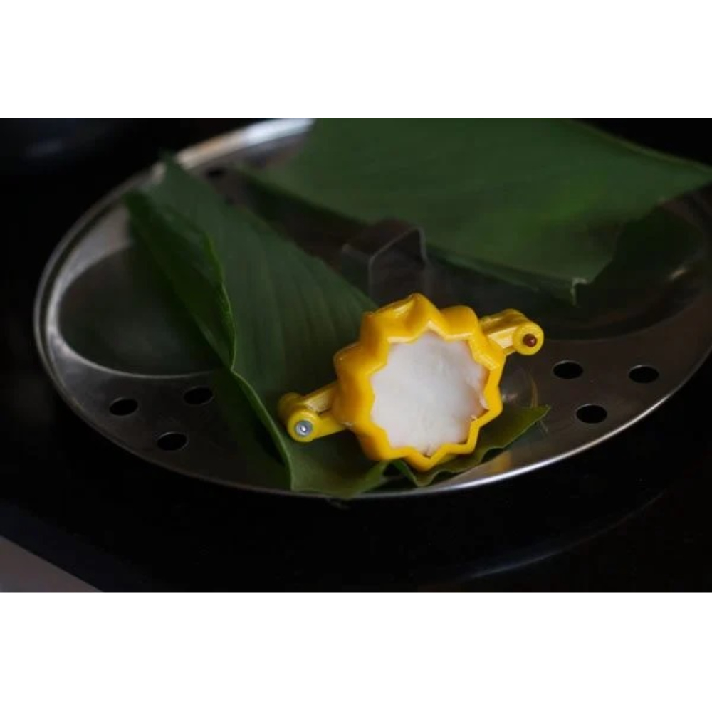 DS Modak Mould Set of 2 | Two Fold Plastic Modak Maker for Ganpati | Chocolate Modak Shaper Sacha Set