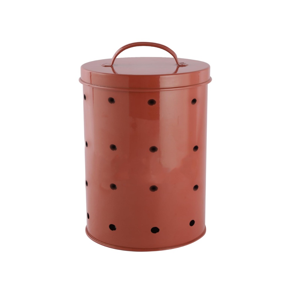 HAZEL Potato Storage Container For Kitchen | Container For Kitchen Storage | Food Grade Storage Container with Lid, 2.2 kg to 3 kg, Red