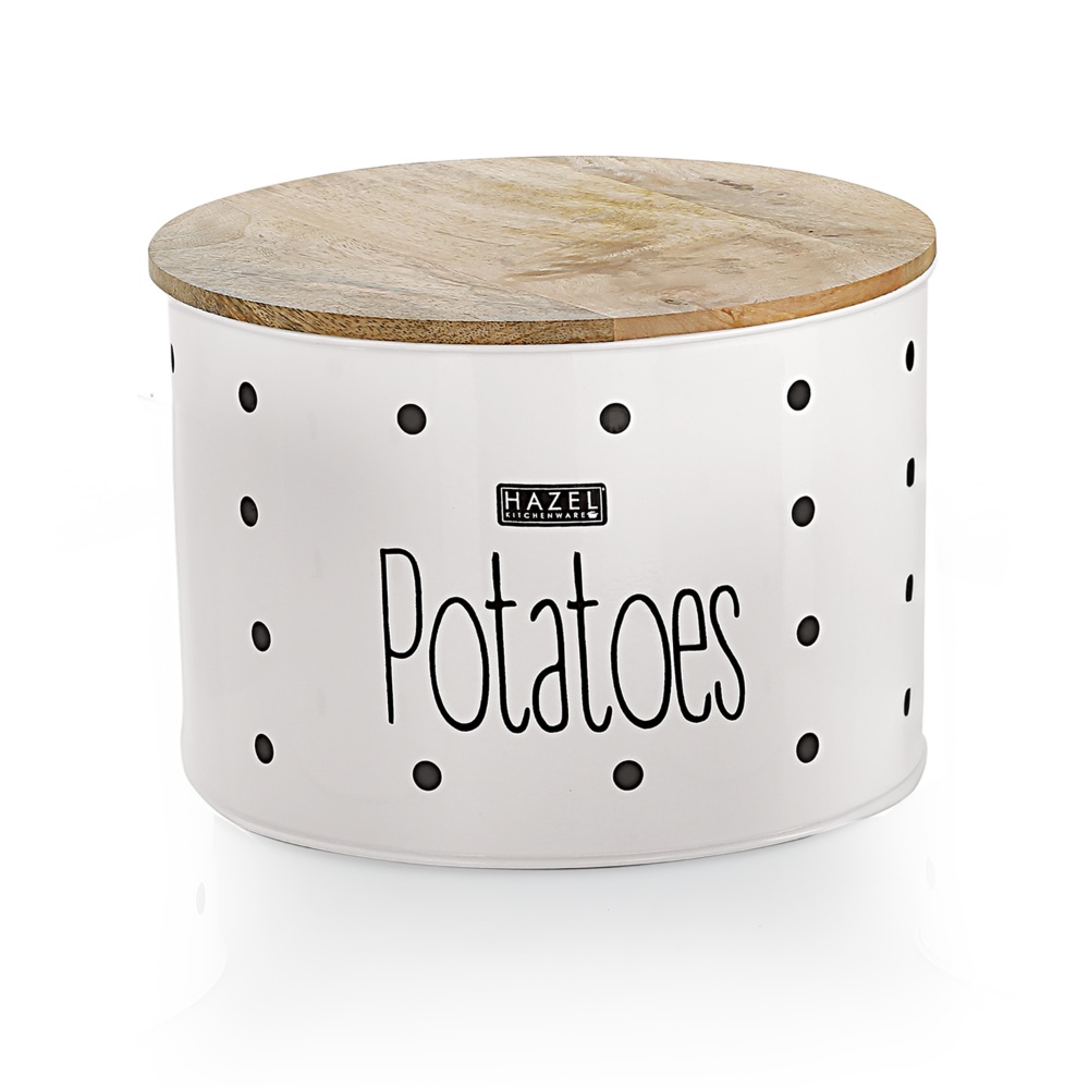 HAZEL Potato Containers for Kitchen | Potato Storage Containers, White, 4 kg apx.