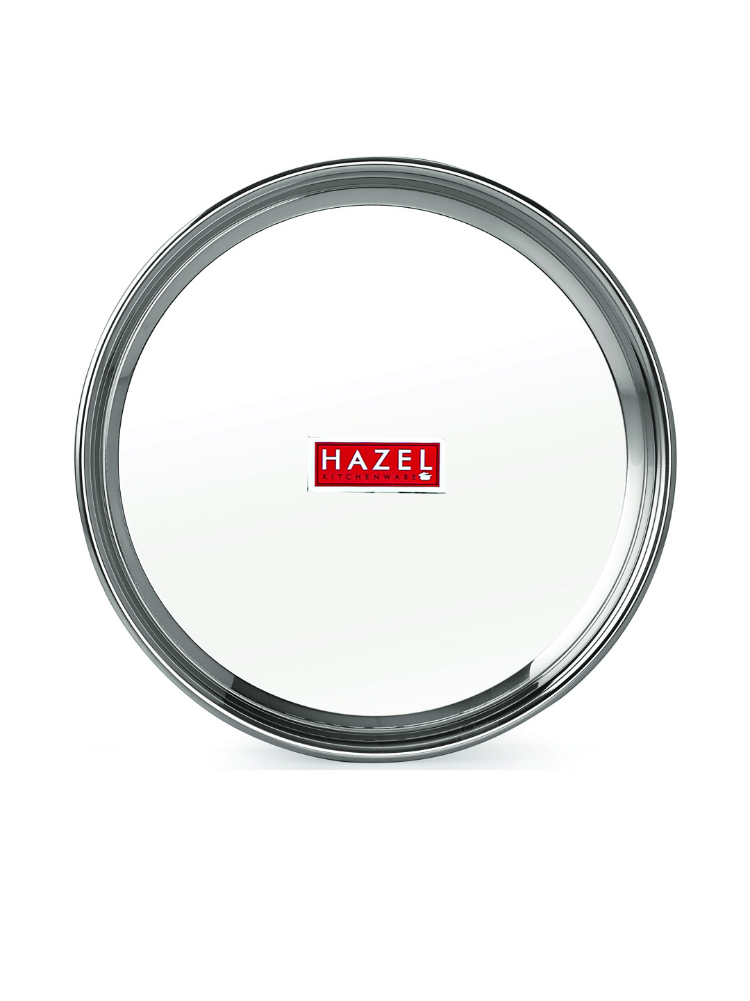 HAZEL Stainless Steel Dinner Set Of 12 | Dinner Set Steel (2 Steel Plate, 2 Steel Glass, 4 Bowl, 2 Dessert Plate, 2 Spoon) 12 Pieces, Silver