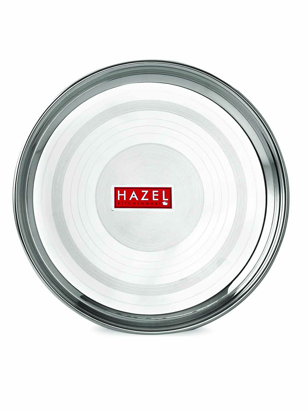 HAZEL Stainless Steel Dinner Set Of 18 | Dinner Set Steel (3 Steel Plate, 6 Bowl, 3 Spoon Set, 3 Dessert Plate, 3 Steel Glass) 18 Pieces, Silver