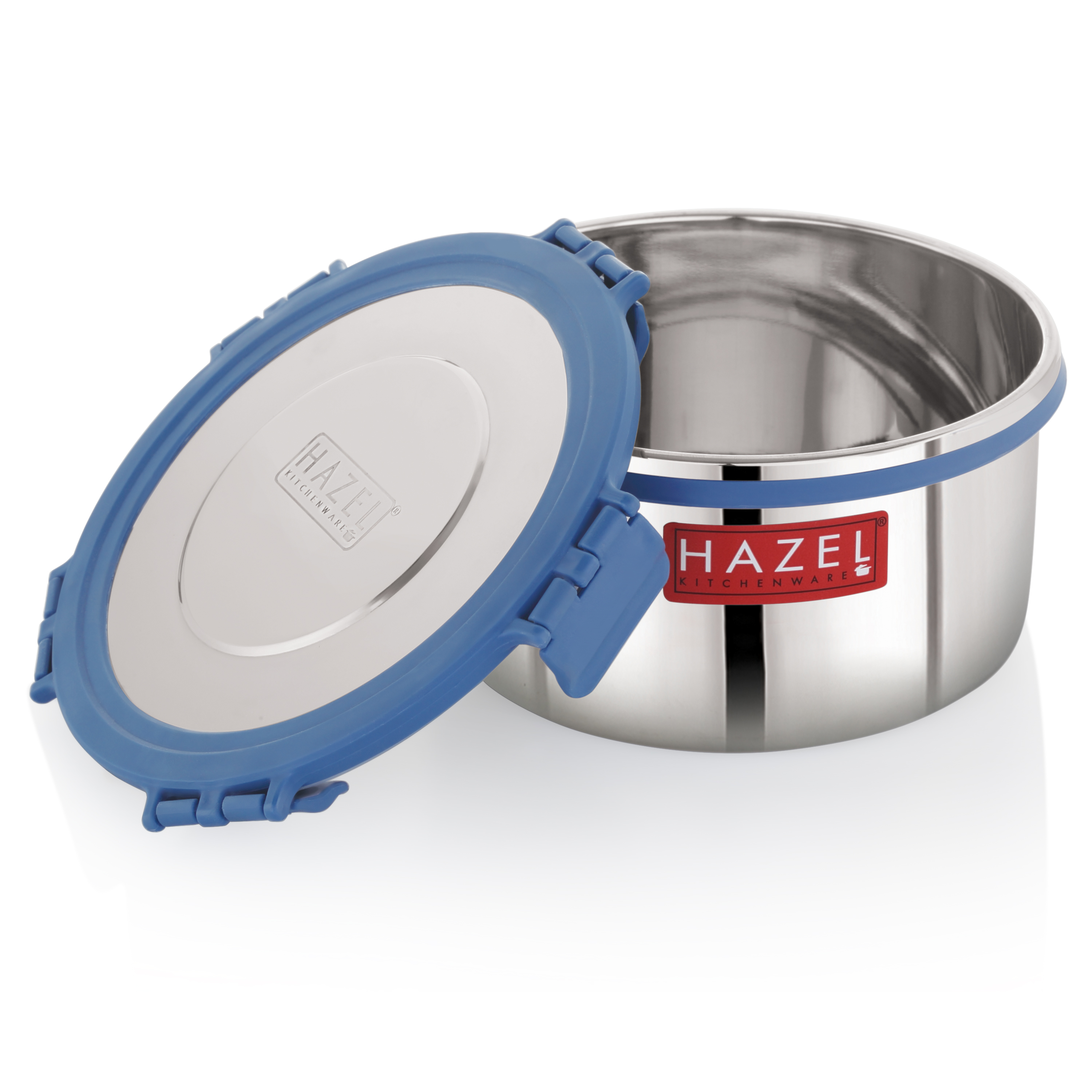HAZEL Multi-Purpose Stainless Steel Containers with Lid 1100 ML, Leak Proof, Kitchen Storage
