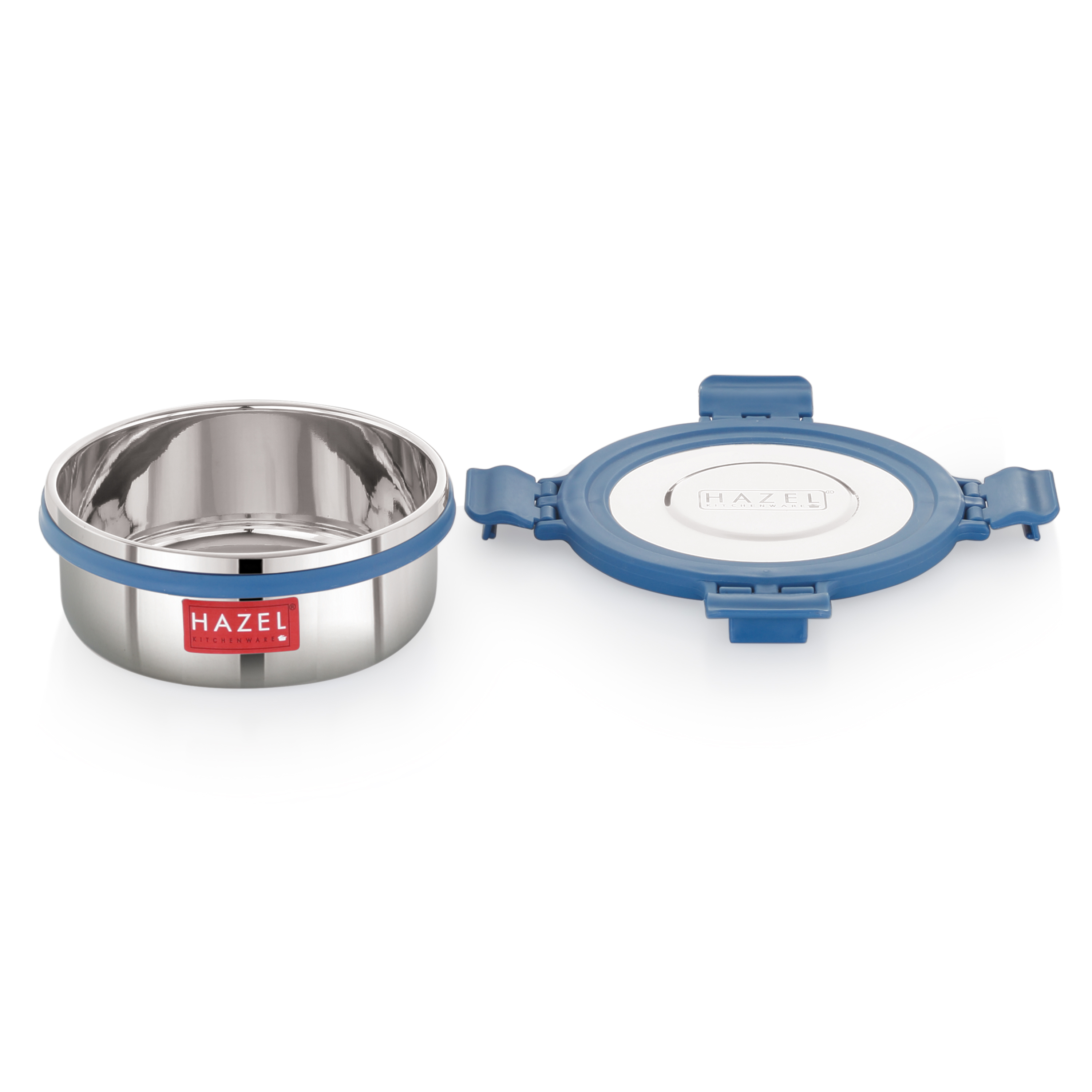 HAZEL Stainless Steel Storage Containers for Kitchen, Air Tight & Leak Proof, 360 Ml, Tiffin Box for Lunch