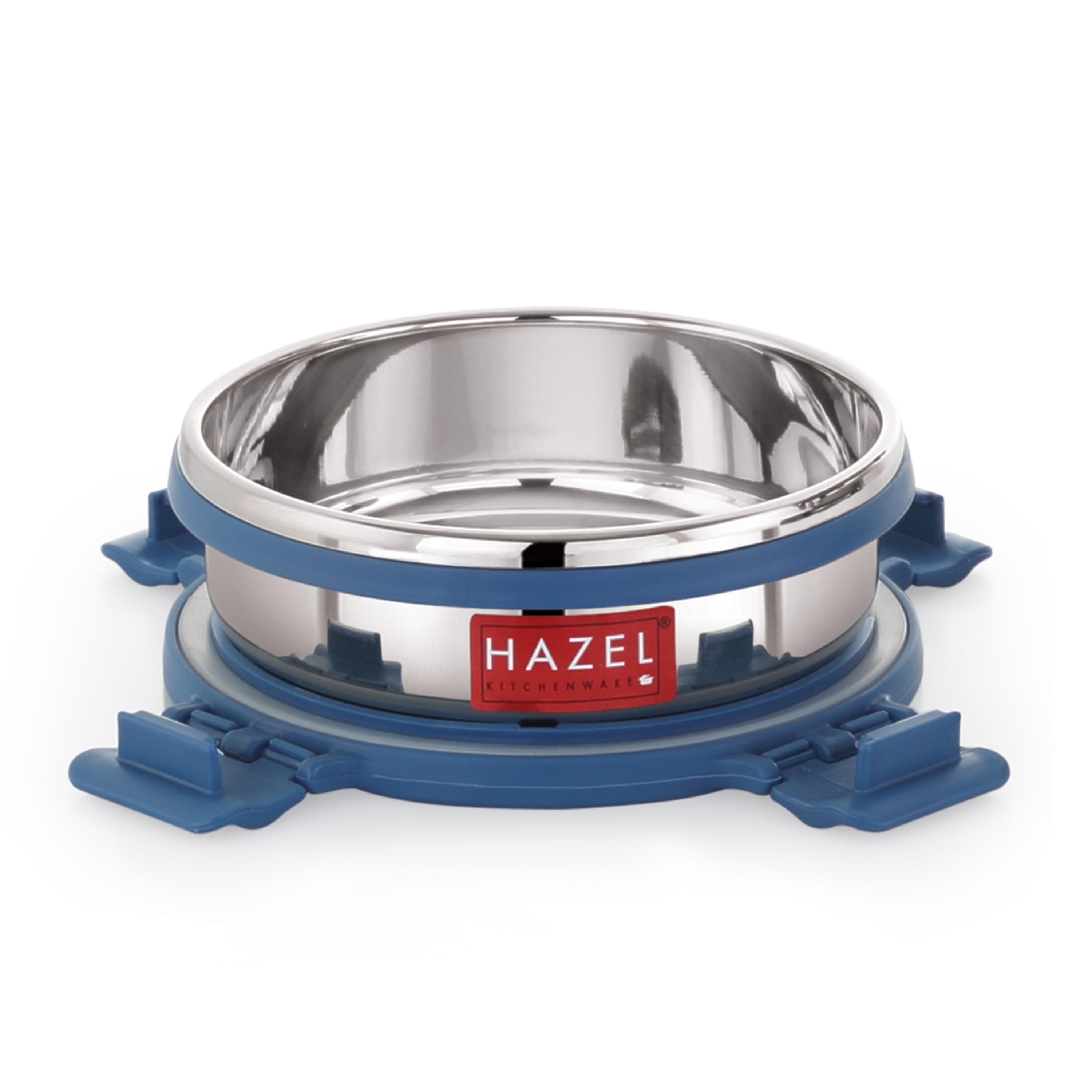 HAZEL Airtight Leak Proof Stainless Steel Containers, 285 ML, Lunch Box with Steel Lid, Kitchen Storage