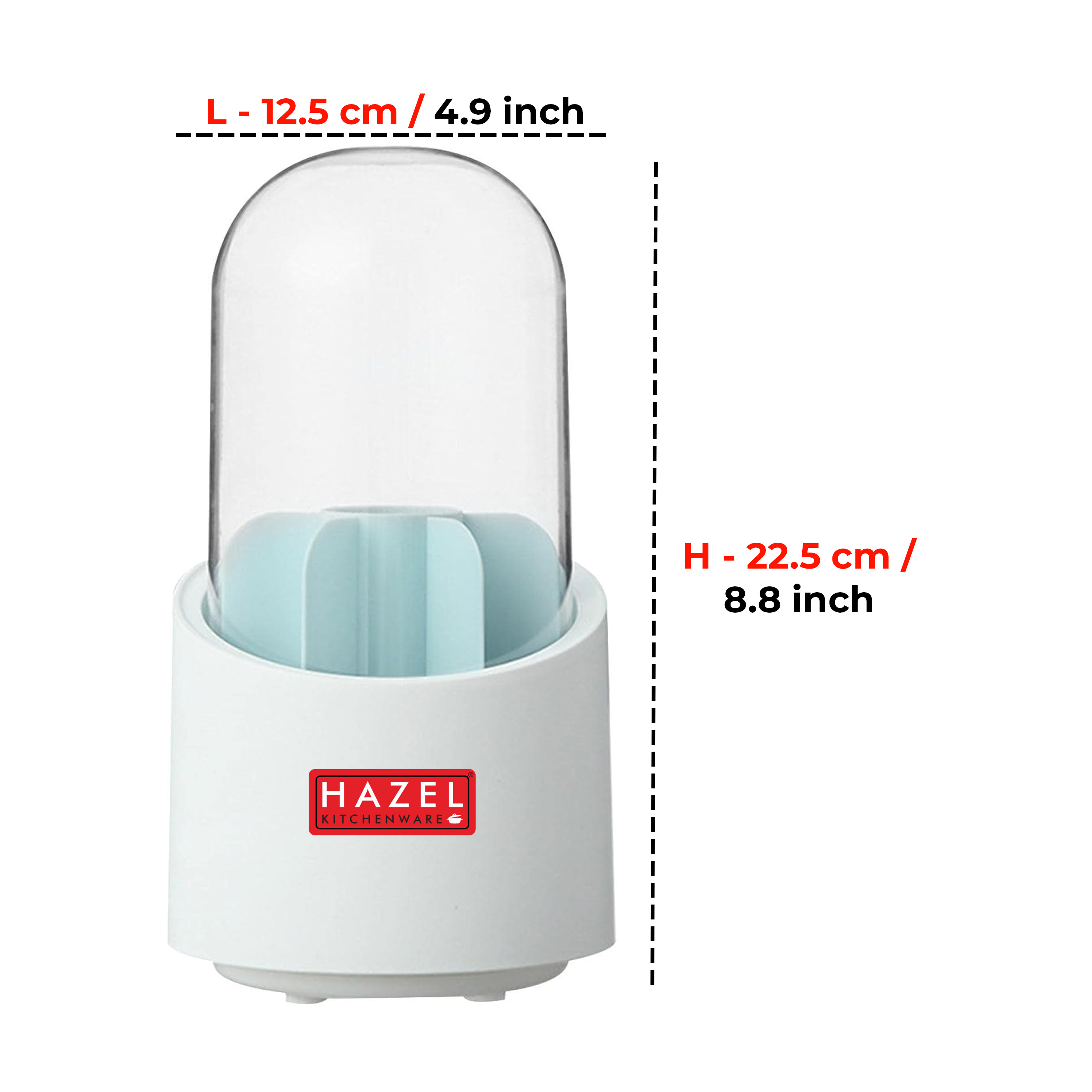 HAZEL Multi-Purpose Organizer with Lid for Kitchen Tools, Spoons, Stationery, Pens & More - Green