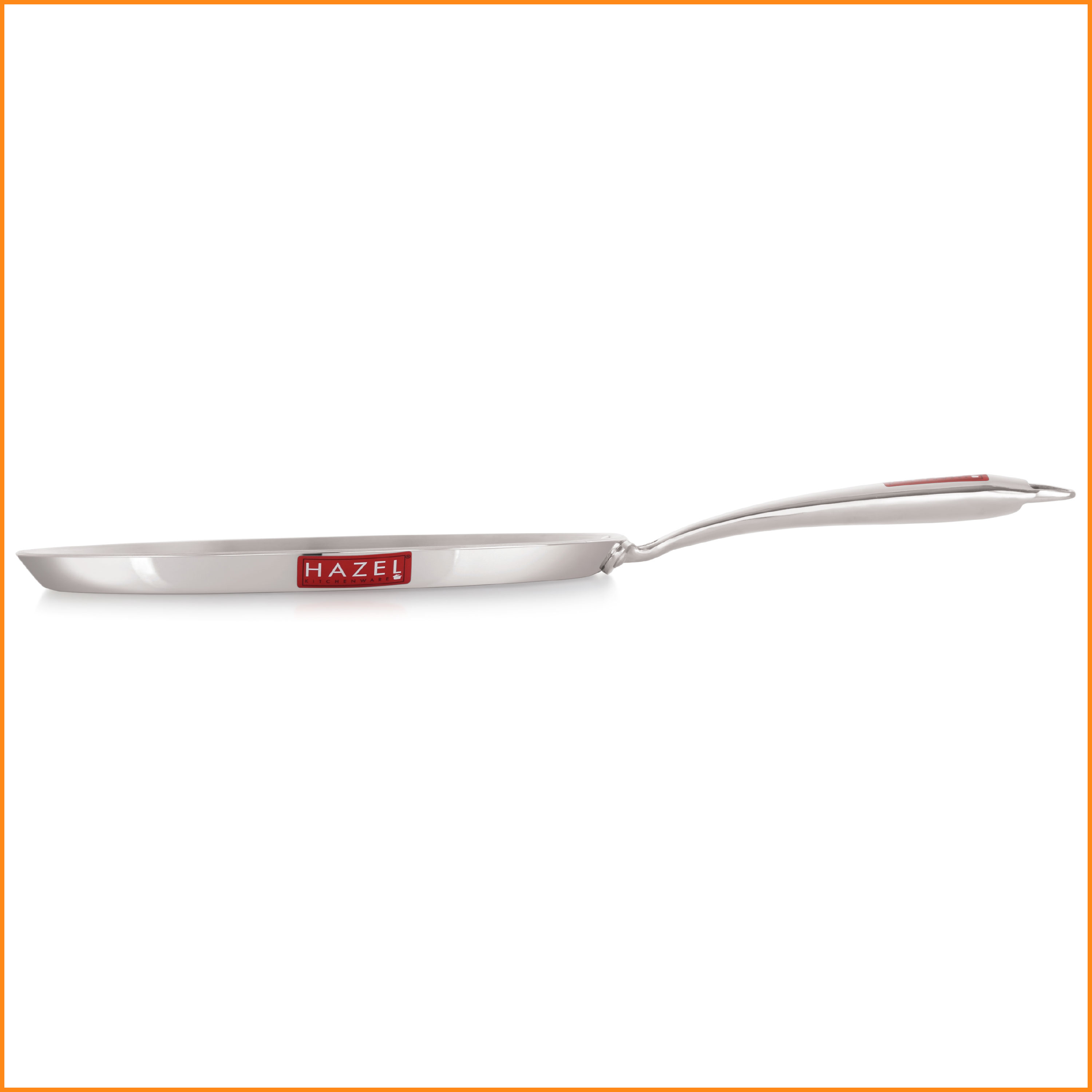 HAZEL Nonstick Dosa Tawa 26.3cm | Honeycomb Triply Steel Flat Tawa | Induction & Gas Compatible Tava
