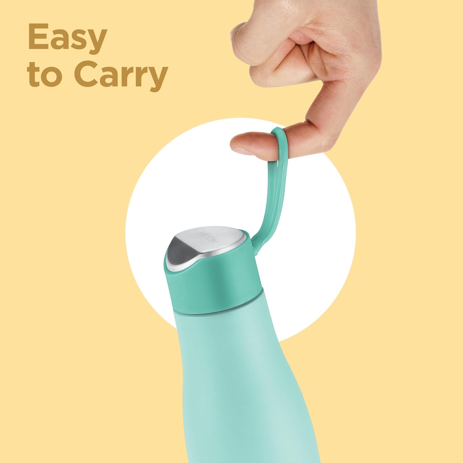 Milton Fame 800 Thermosteel Water Bottle 740 ml, 24 Hr Hot and Cold I Leak Proof Lid, ISI Certified I Vacuum Insulated I for Office, Gym, School I Aqua Green