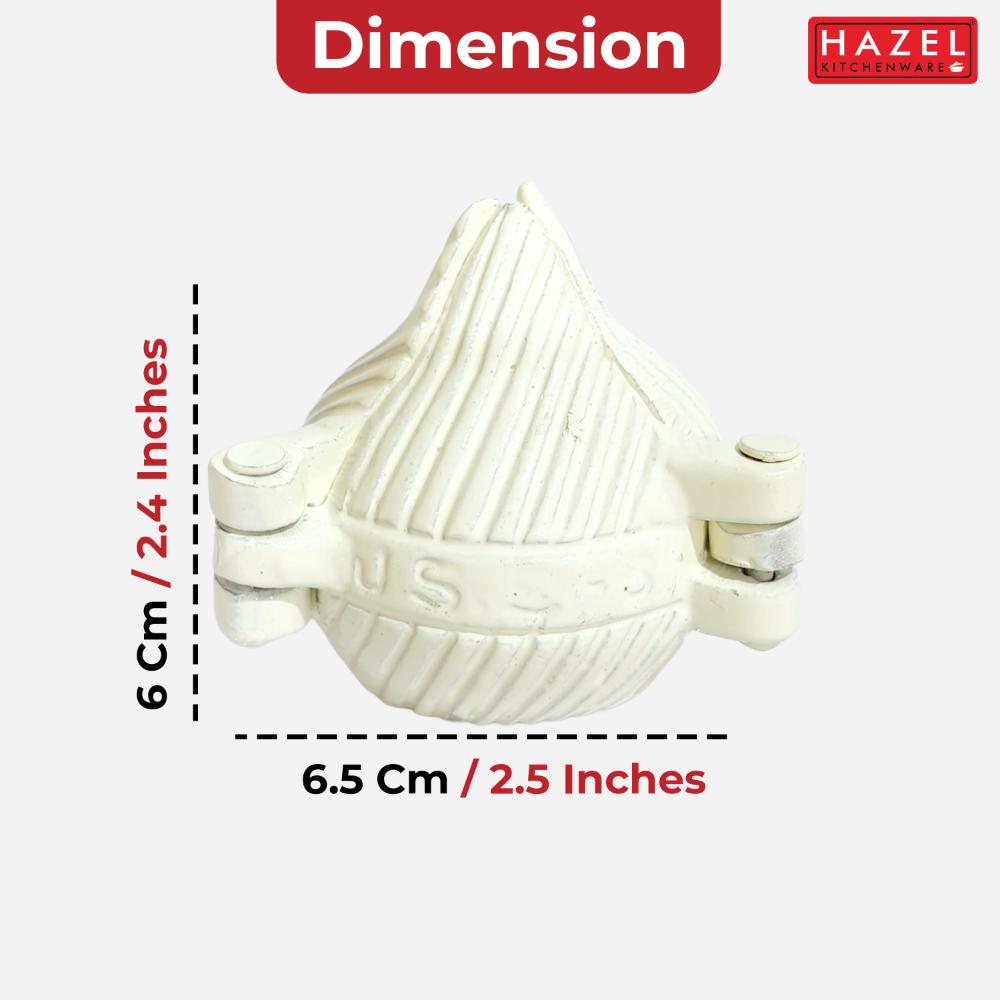 HAZEL Aluminium Modak Mould | 21 Kali Modak Maker | Traditional Modak Sacha for Ganpati | Laddu Ladoo Peda Mould
