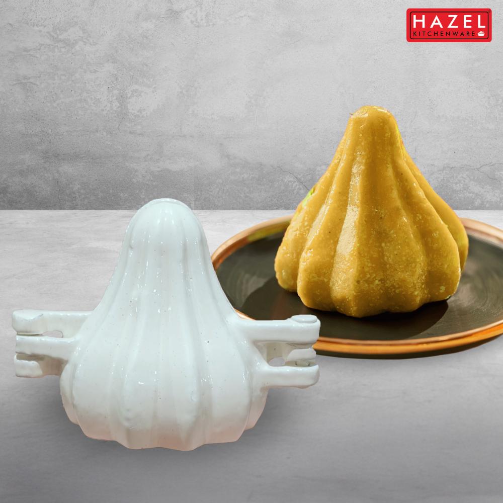 HAZEL Aluminium Modak Maker Mould |Modak Mould for Ganpati Festival | Ukadiche Modak Sacha