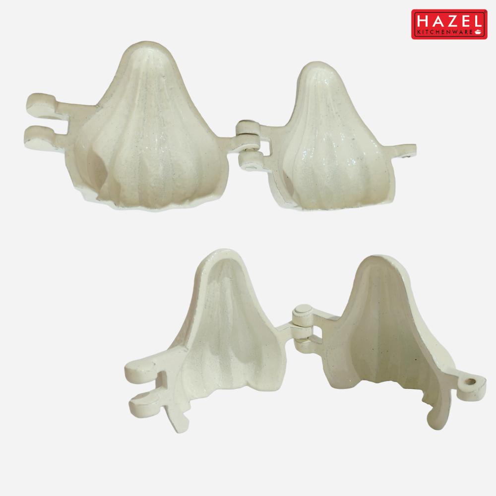 HAZEL Aluminium Modak Mould | Two Fold Modak Maker for Ganpati Festival | Ukadiche Modak Sacha