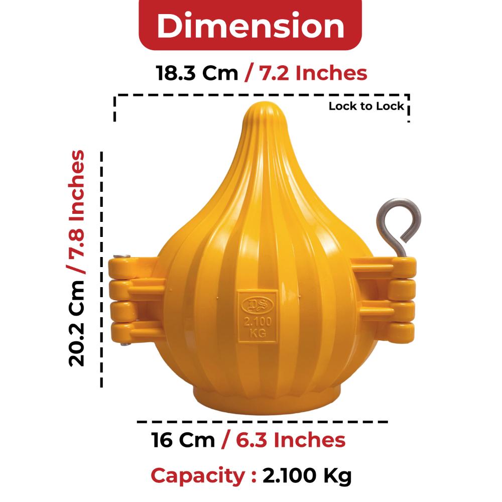 DS Modak Mould 2.1 Kg | Jumbo Ukadiche Modak Sancha for Ganesh Chaturthi | Decorative Big Modak Maker for Prasadam