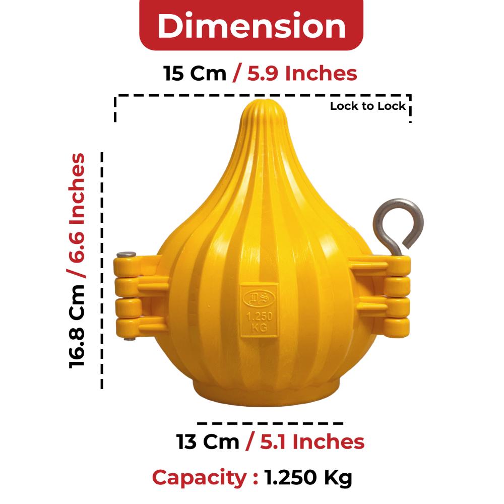 DS Modak Mould 1.25 Kg | Large Ukadiche Modak Sancha for Ganpati Festival | Decorative Modak Maker for Prasadam