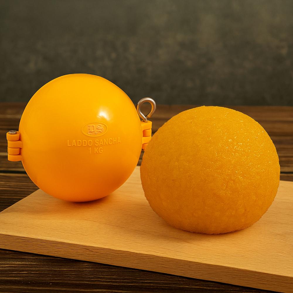 DS Ladoo Sancha 1 Kg | Spherical Ladoo Maker Mould for Kitchen | Easy Ladoo Shaper for Festivals & Celebrations