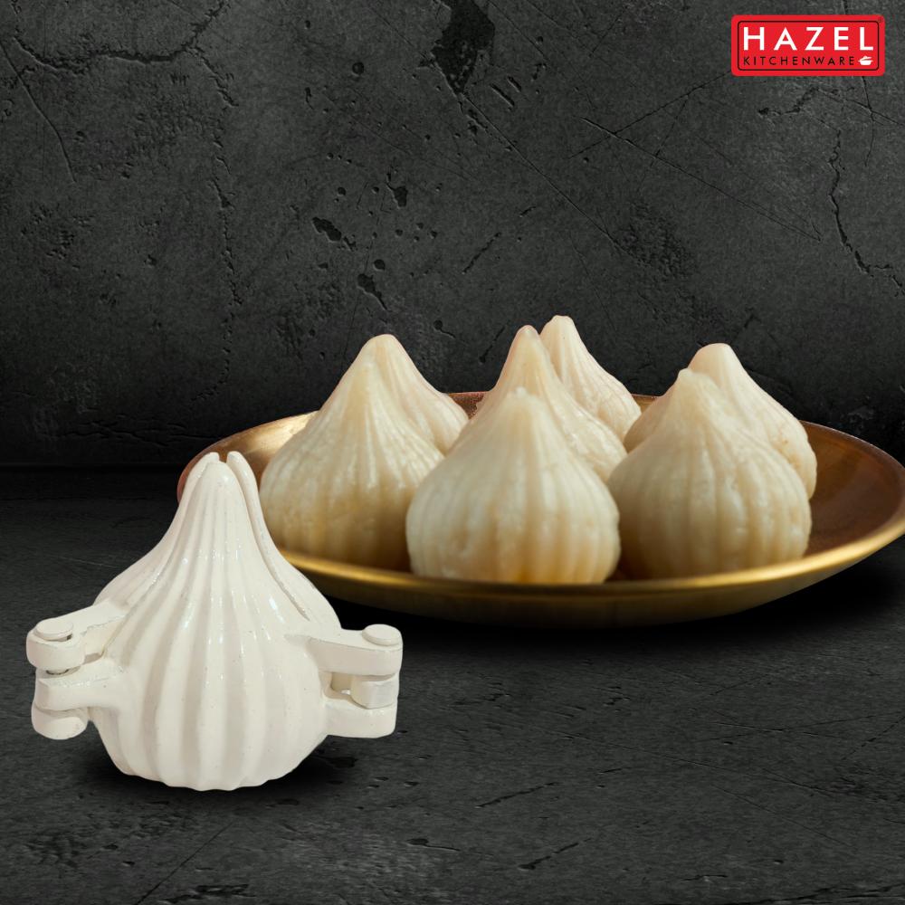 HAZEL Aluminium Modak Mould 21 Kali |Modak Maker Sacha | Ukadiche Modak Saachaa | Modak Mould for Ganpati Festival