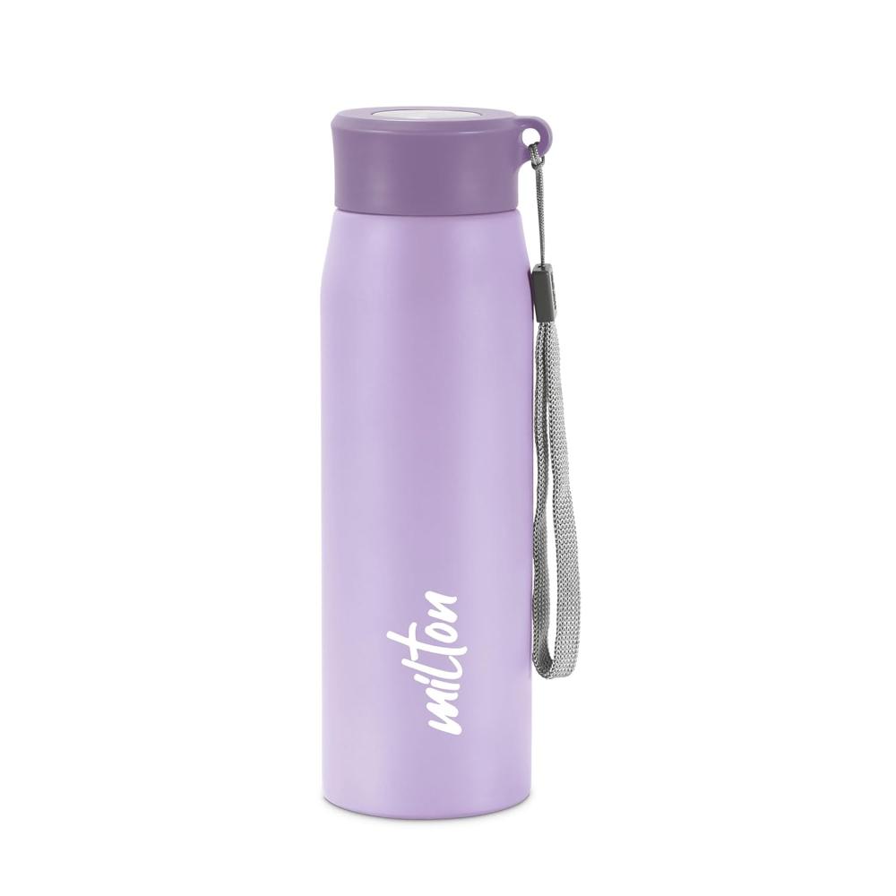MILTON Handy 650 Stainless Steel Sipper Water Bottle 690 ml, Single Walled, ISI Certified I Leak Proof Lid, Rust Proof I For School, Office, Gym I Purple