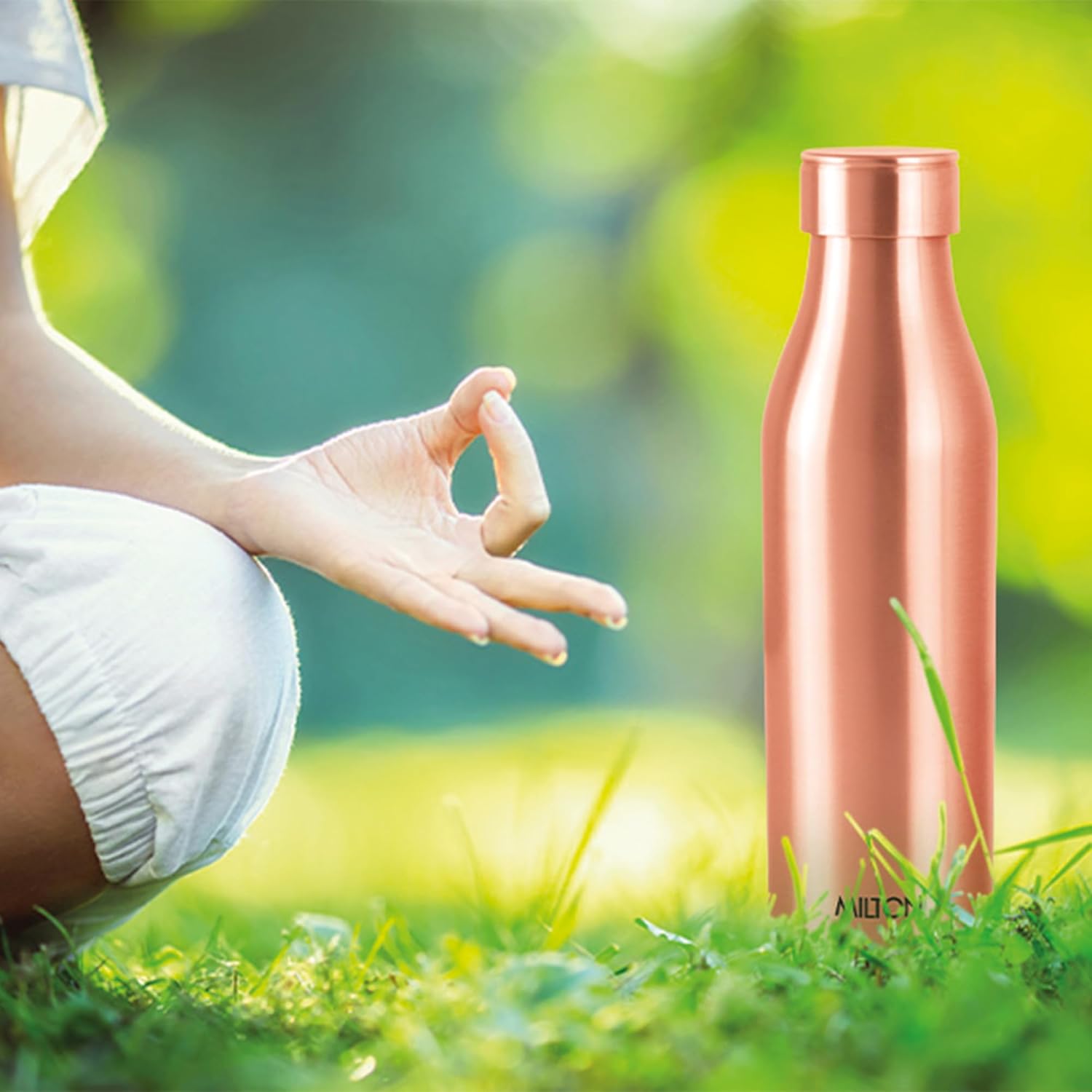 Milton Copper Charge 1000 Water Bottle, 850 ml, Set of 1, Copper