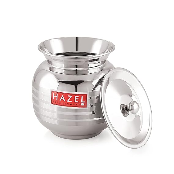 HAZEL Stainless Steel Lota with Lid | Lota for Lassi, Milk, Juice,
