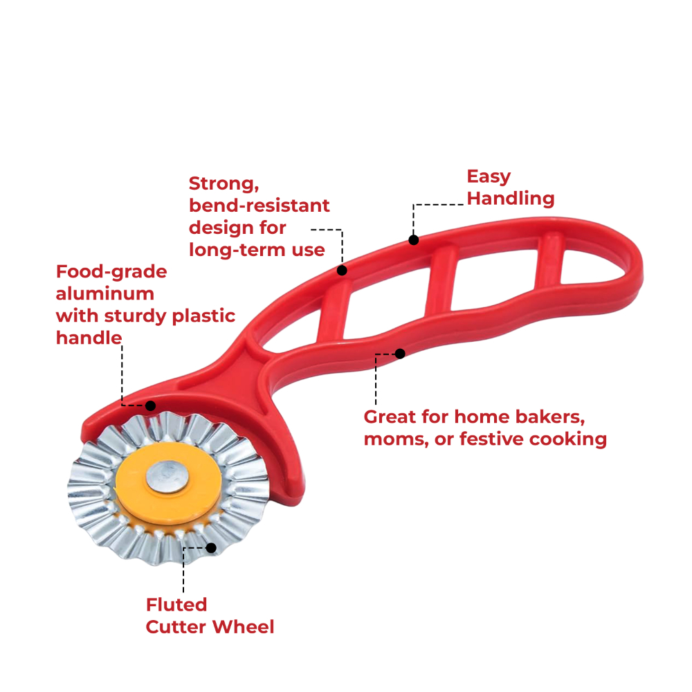 DS Plastic Roller Cutter for Pizza Cutter, Pastry Cake Slicer & Sandwich