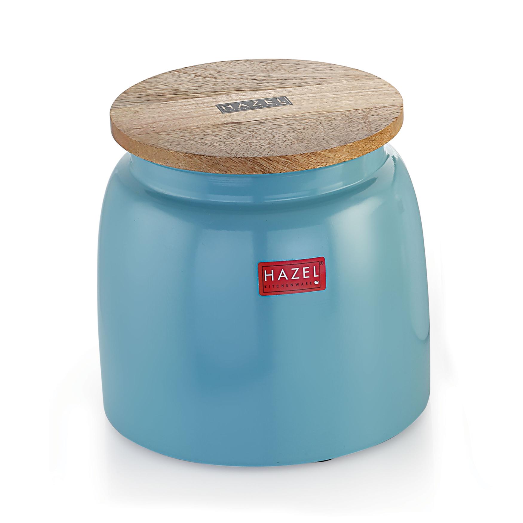 HAZEL Storage Container for Kitchen | Air Tight Container for Storage with Lid, Blue, 2450 ML