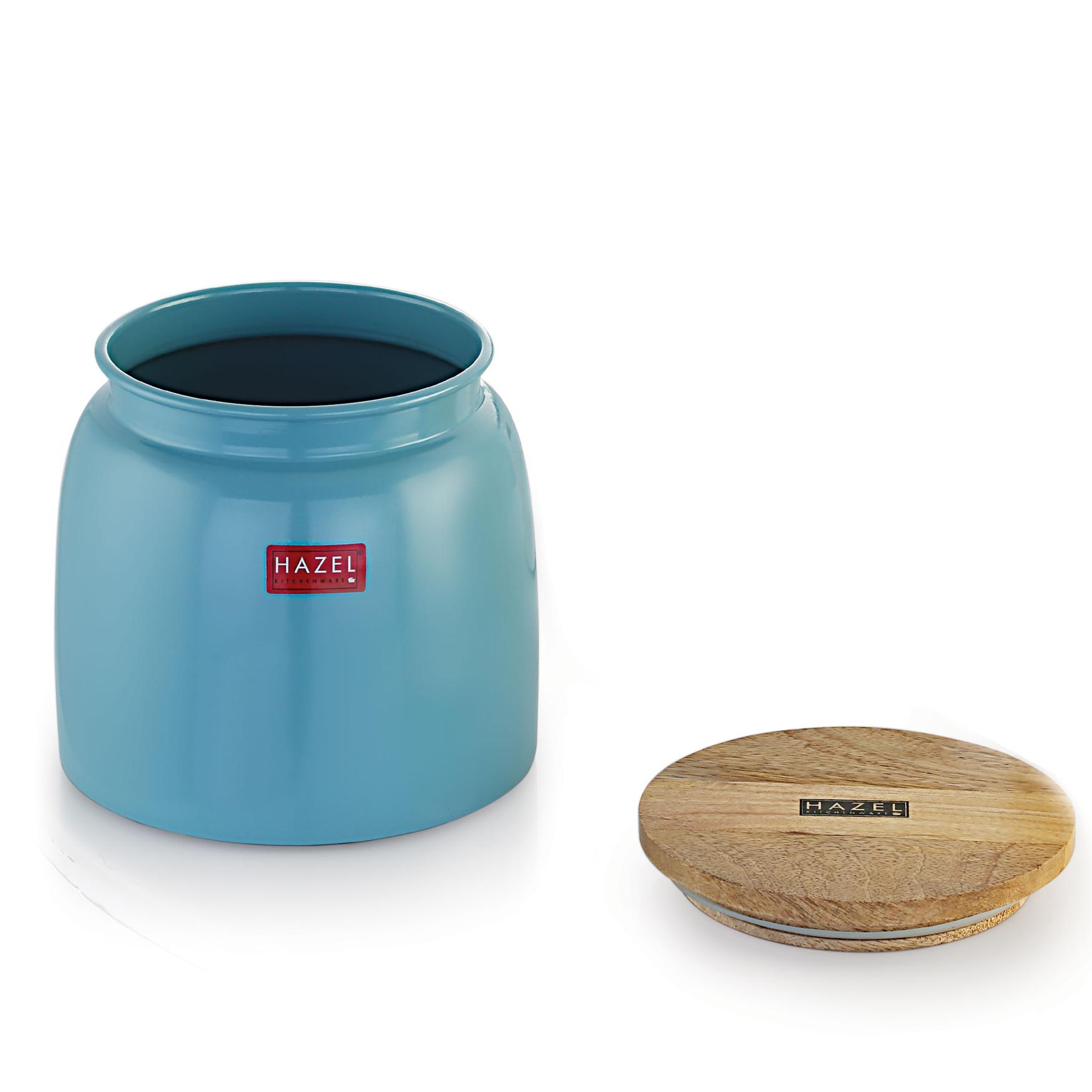 HAZEL Storage Container for Kitchen | Air Tight Container for Storage with Lid, Blue, 2450 ML