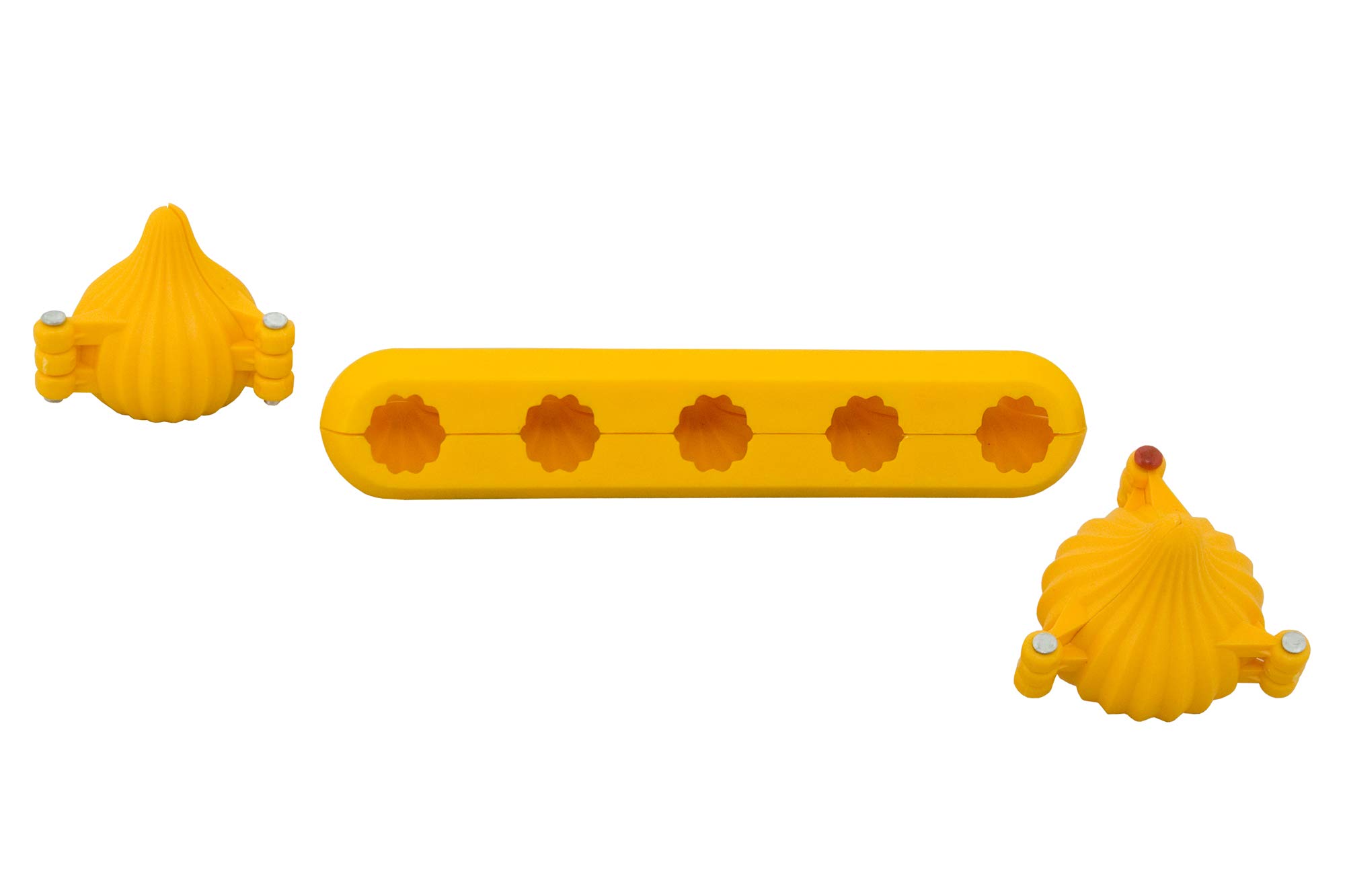 DS Ganpati Modak Sweet Mithai Chocolate Sancha Mould Combo with Strip Mould, Plastic