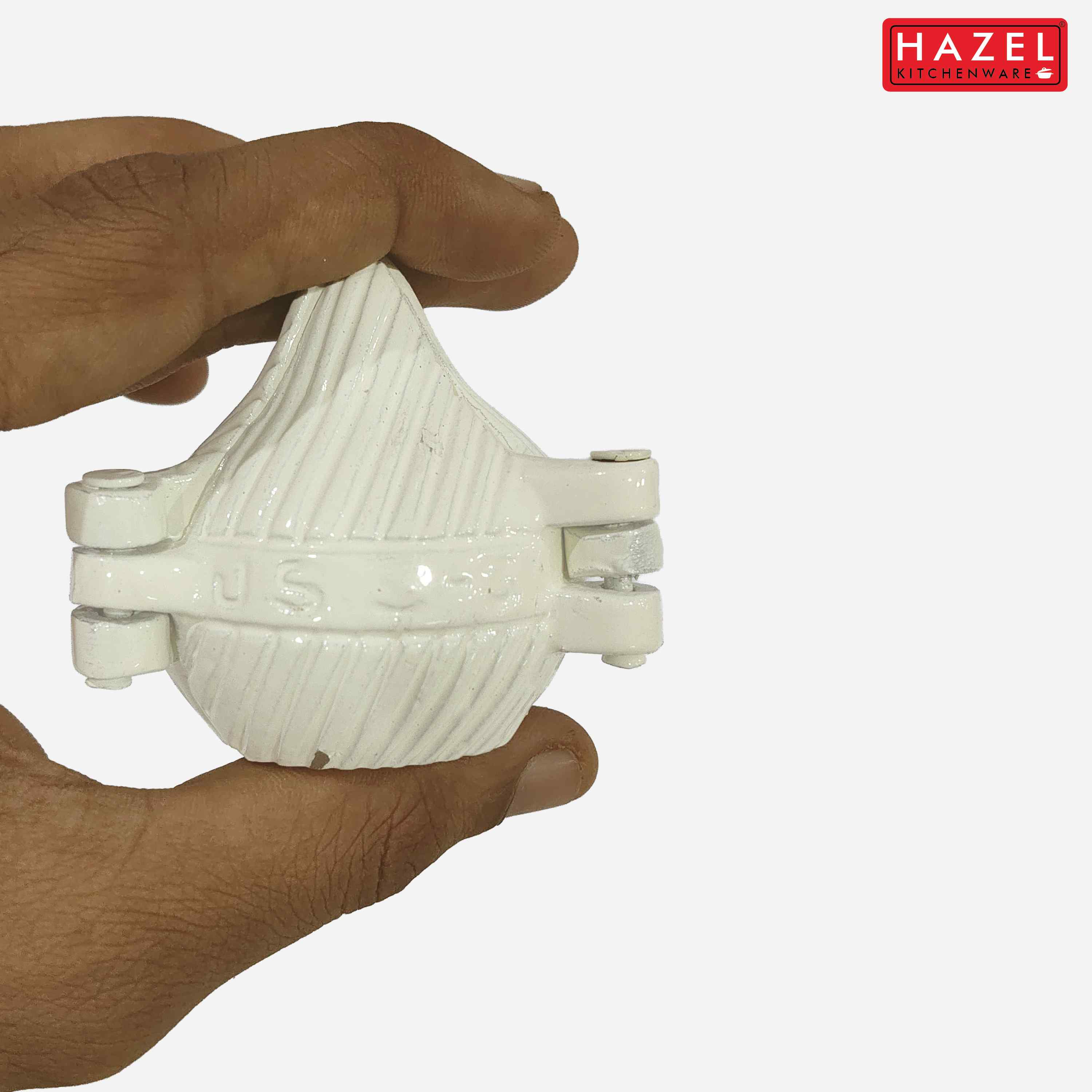 HAZEL Aluminium Modak Mould | 21 Kali Modak Maker | Traditional Modak Sacha for Ganpati | Laddu Ladoo Peda Mould