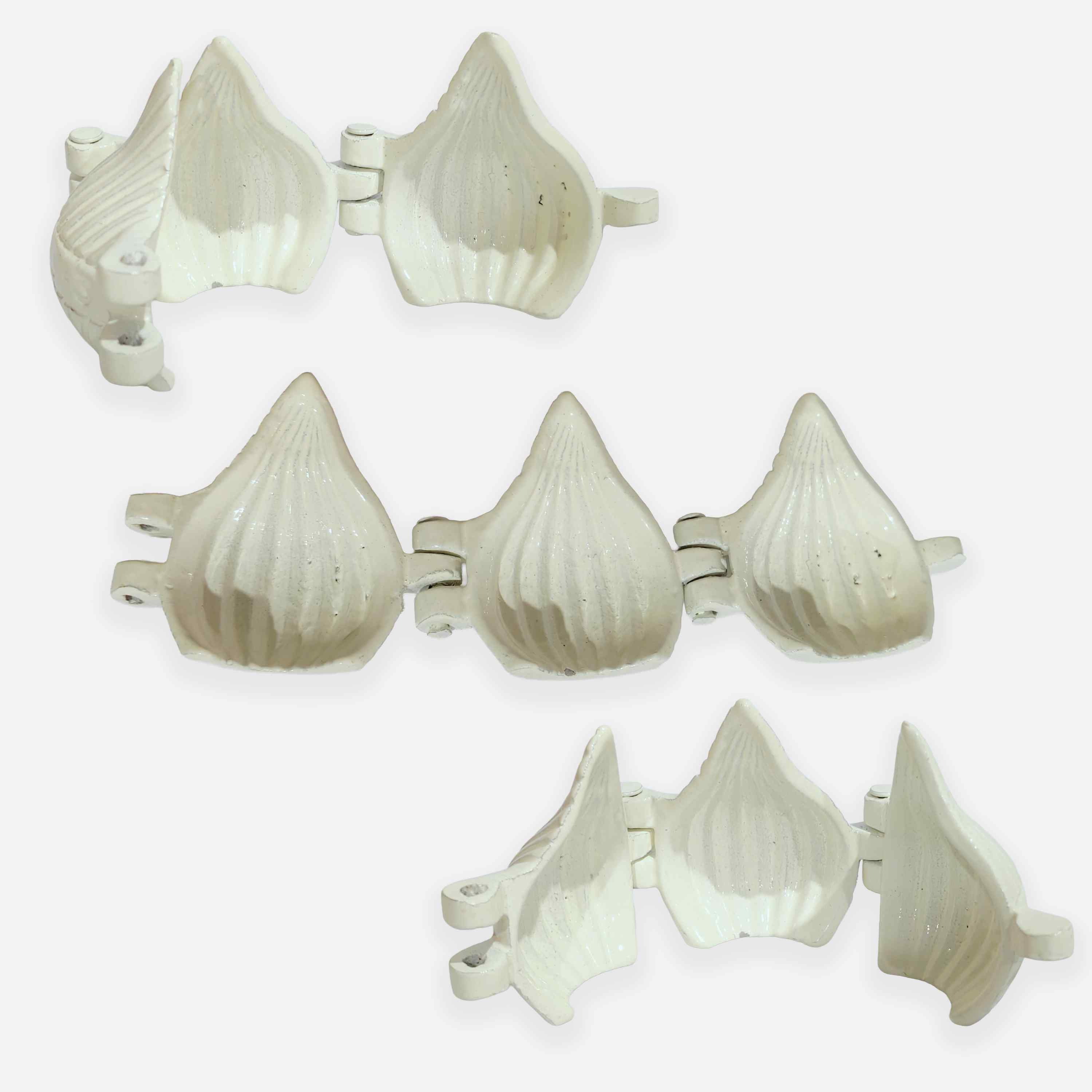 HAZEL Aluminium Modak Mould | 21 Kali Modak Maker | Traditional Modak Sacha for Ganpati | Laddu Ladoo Peda Mould