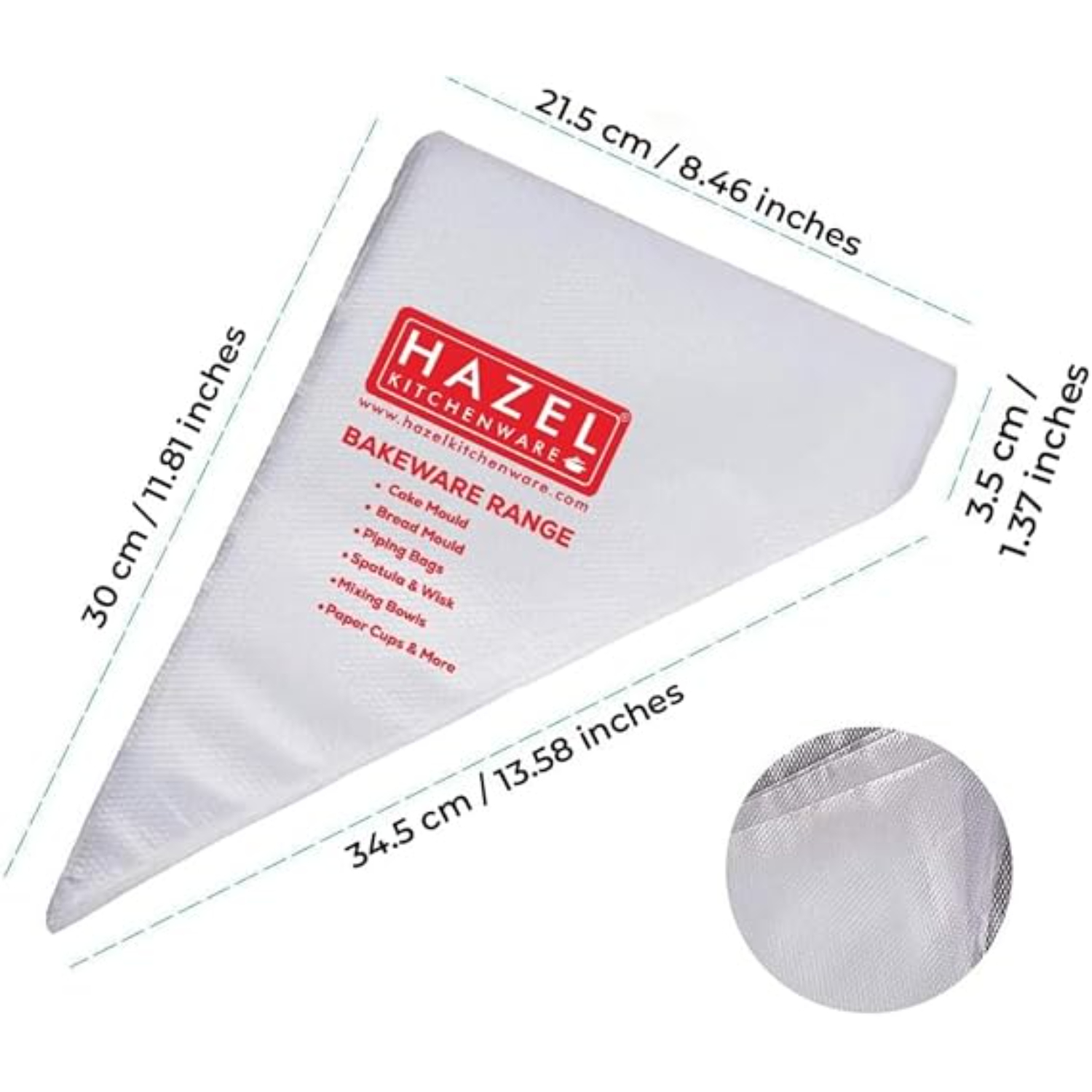 HAZEL Disposable Piping Bags 100 Pcs â€“ Icing Bags, Decorating Bags, Frosting Bags, 100 Pack