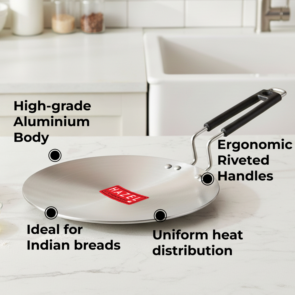 HAZEL Aluminium Tawa (27.5 cm)