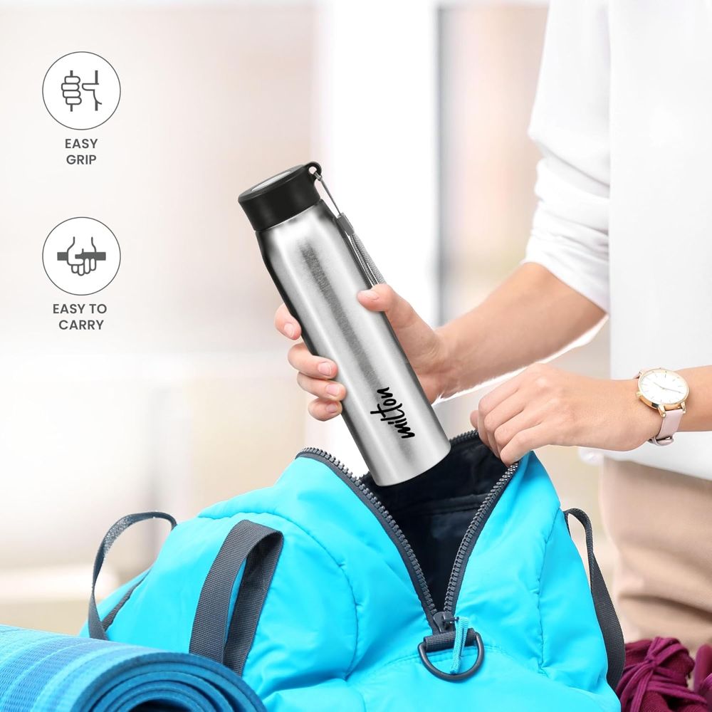 Milton Handy 850 18/8 Stainless Steel Fridge Water Bottle 780 ml, Silver