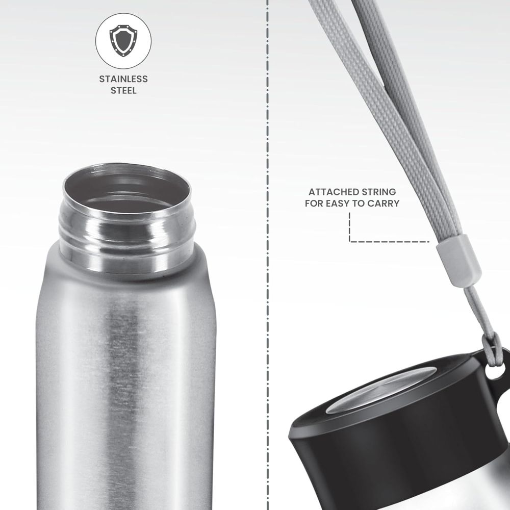 Milton Handy 850 18/8 Stainless Steel Fridge Water Bottle 780 ml, Silver