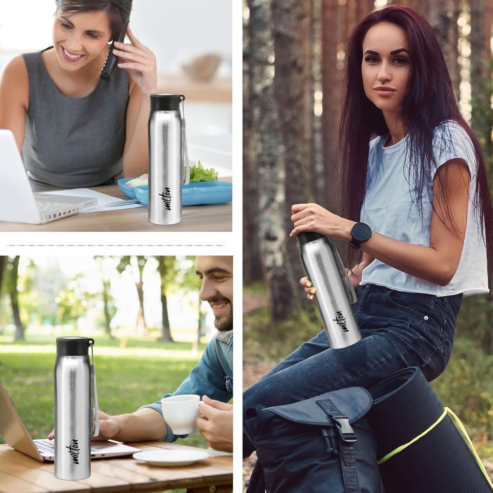 Milton Handy 850 18/8 Stainless Steel Fridge Water Bottle 780 ml, Silver