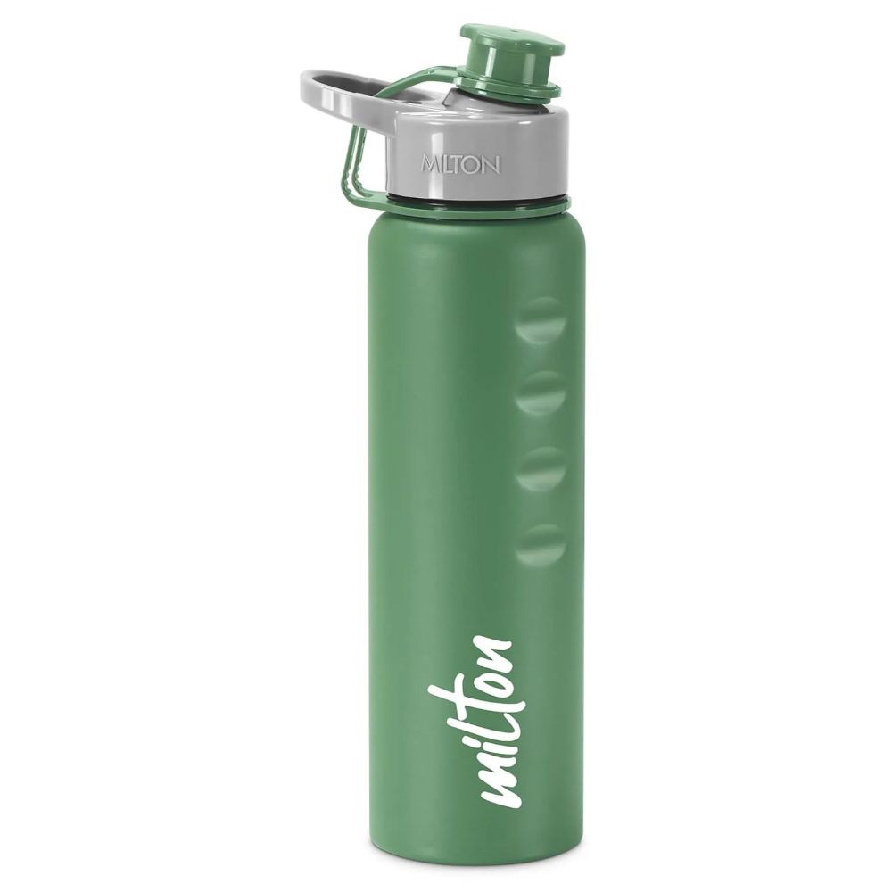 Milton Gripper 1000 Stainless Steel Easy Grip Leak Proof Water Bottle, 920 ml, Green