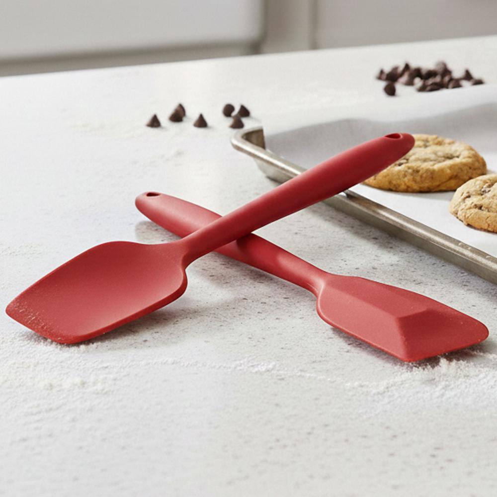 HAZEL Silicone Spatula & Spoonula Combo (Red, 8 inch)