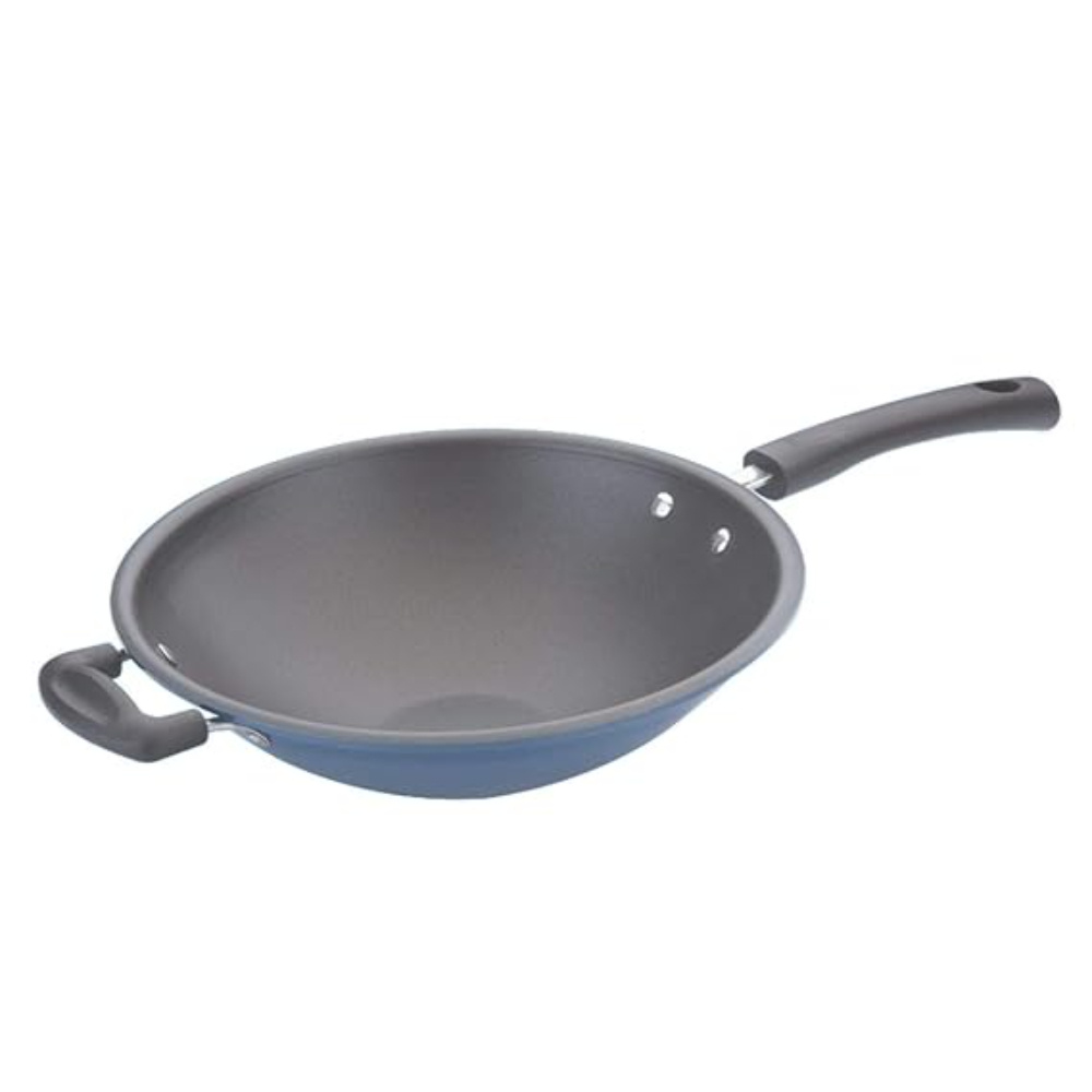 Vinod Cookware 3mm Non-Stick Kadai, 28 cm, Aluminium