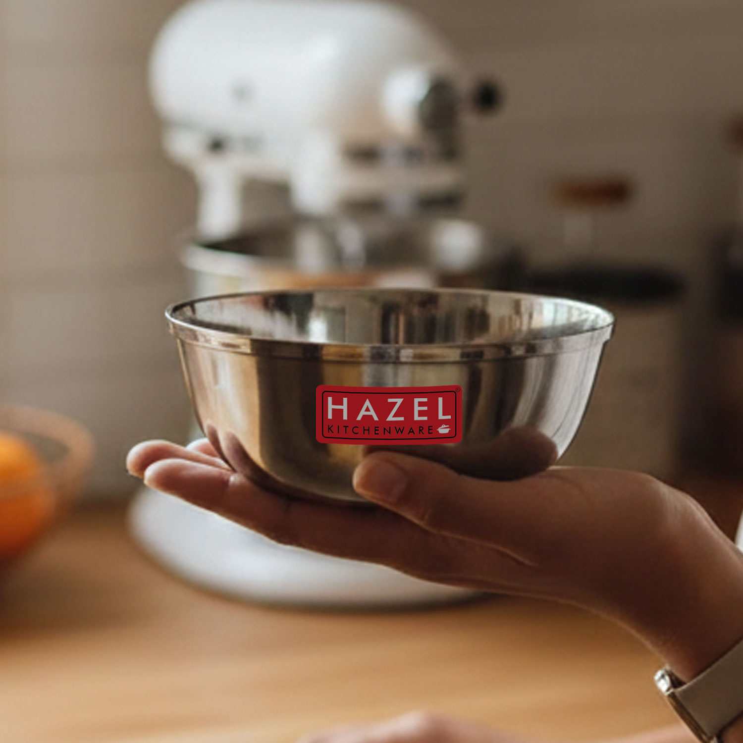 HAZEL Stainless Steel Serving Bowl | Steel Bowls For Soup, Salad, Ramen, Cereal | Steel Vati 400 ML