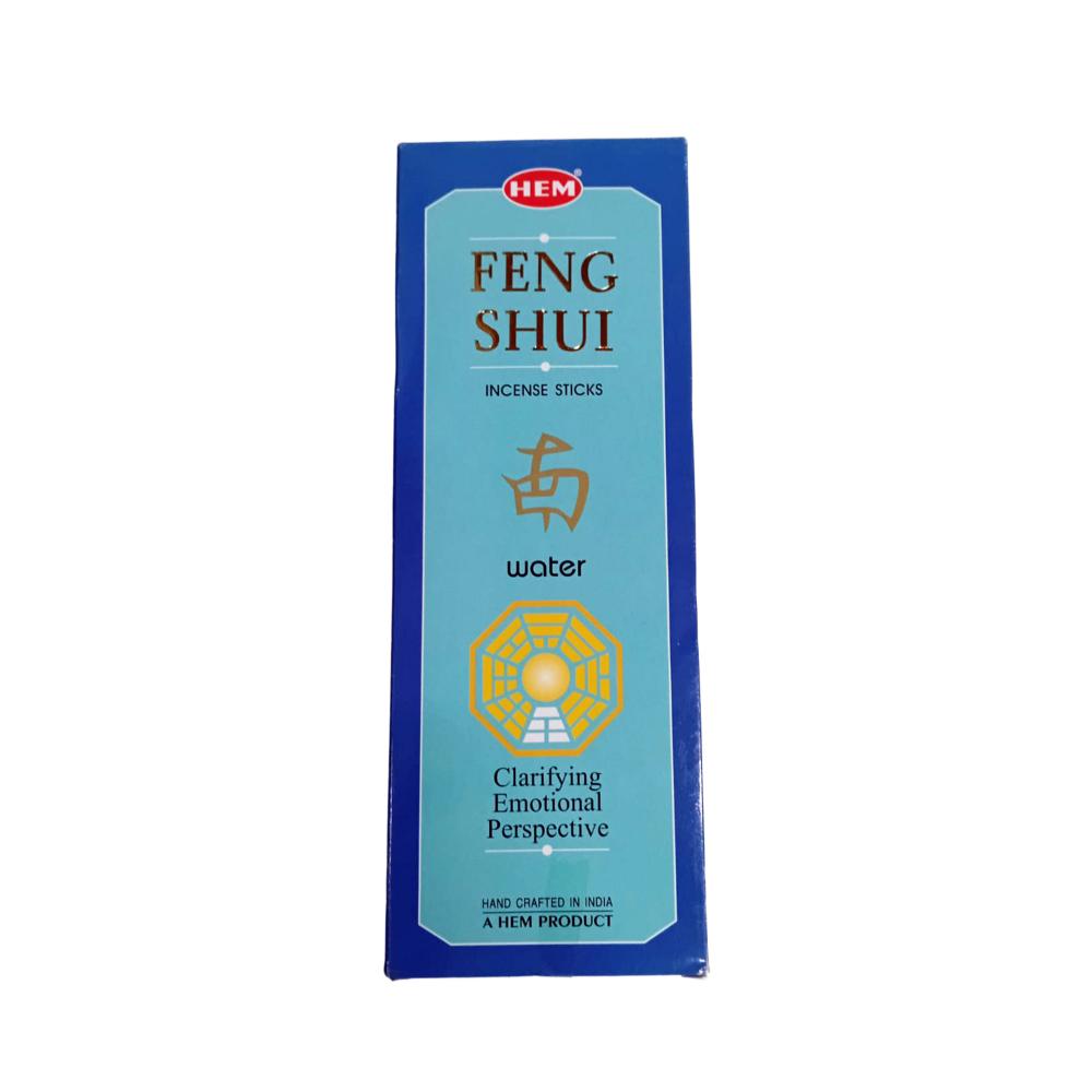 HEM Feng Shui Water Incense Sticks | Soothing Aqua Agarbatti for Pooja & Meditation | 6 Packs (20g Each)